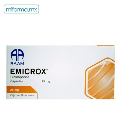 Emicrox 25mg c/50 cap