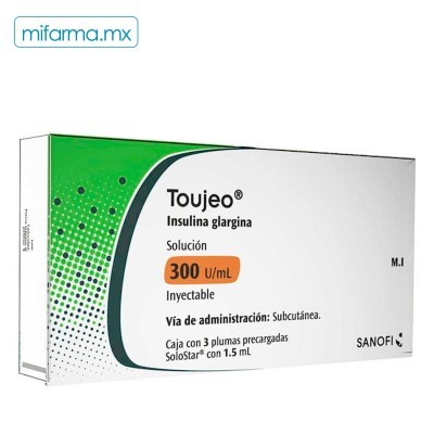 Toujeo 300U/ml c/3 plumas de 1.5ml
