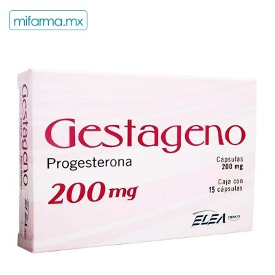 Gestageno 200mg c/15 cápsulas