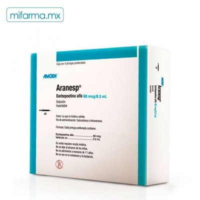 Aranesp 60mcg c/4 Jeringas Prellenadas