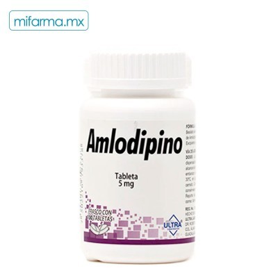 Amlodipino 5mg Ultra c/100 tab