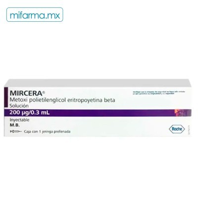 Mircera 200 mcg/0.3ml c/1 Jeringa prellenada