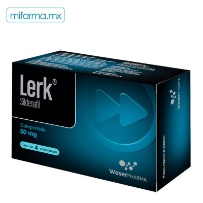 Lerk Sildenafil 50mg c/4 comprimidos