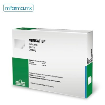 Versatis 700mg 3 sobres c/5 parches c/u