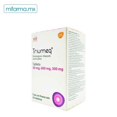 Triumeq 50 mg 600 mg 300 mg c/30 tabletas