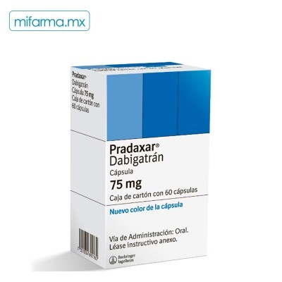Pradaxar 75 mg 60 cápsulas