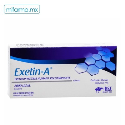 Exetin-A Iny 2000 UI c/6 Frasco de 1ml