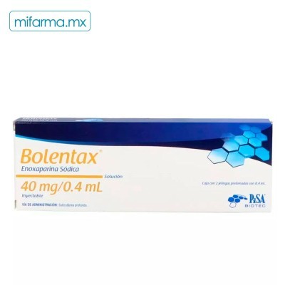 Bolentax Enoxaparina Sódica 40mg c/2 Jeringas...