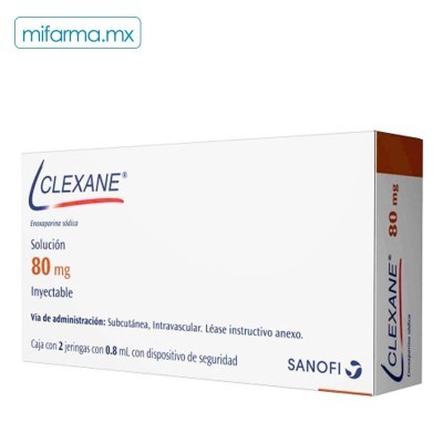 Clexane Enoxaparina Sódica 80mg c/2 Jeringas de...