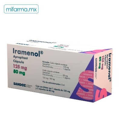 Iramenol 125/80mg c/3 cap