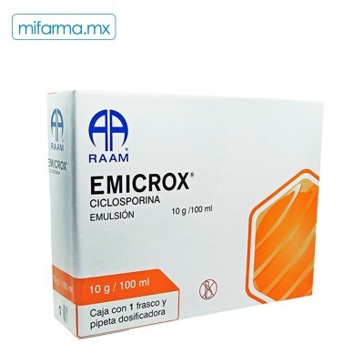 Emicrox Emulsion 10g-100ml c/1 Fco y Pipeta