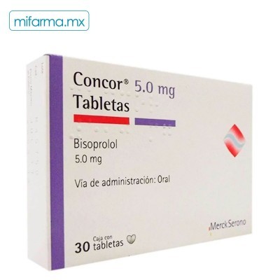Concor 5 mg c/30 tabletas