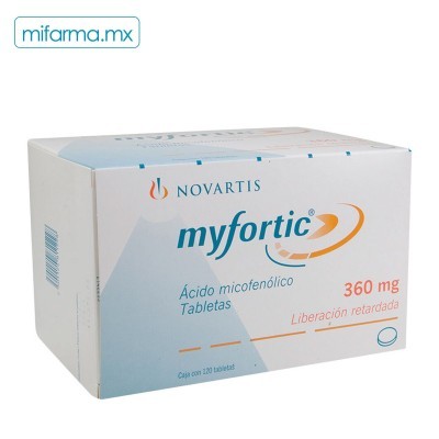 Myfortic 360 mg c/120 tabletas